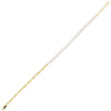 14K YG Half Pearl & Half Paperclip Bracelet