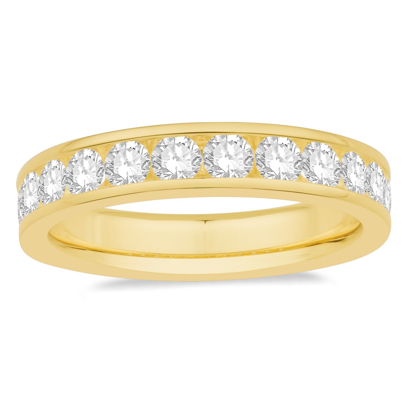 14K Yellow Gold Diamond Wedding Band (1ctw)