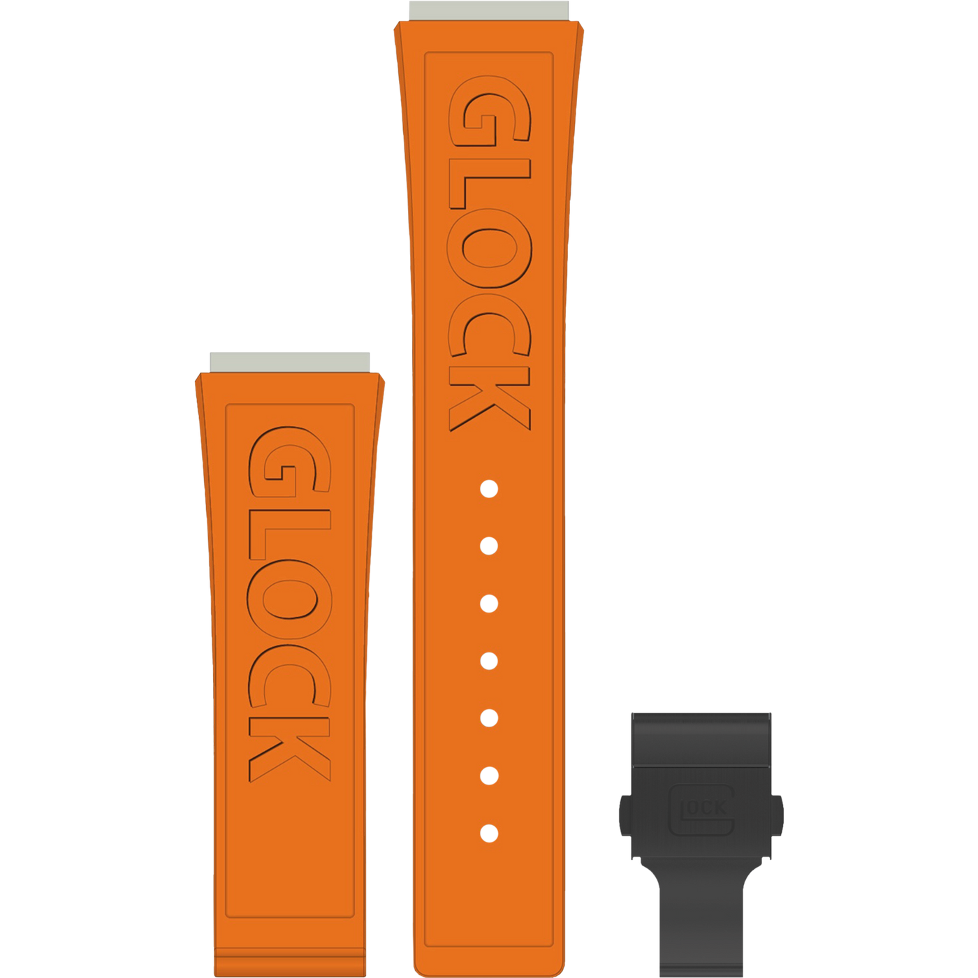 Glock Watch Strap GB-PU-ORANGE-LOGO-BC-24