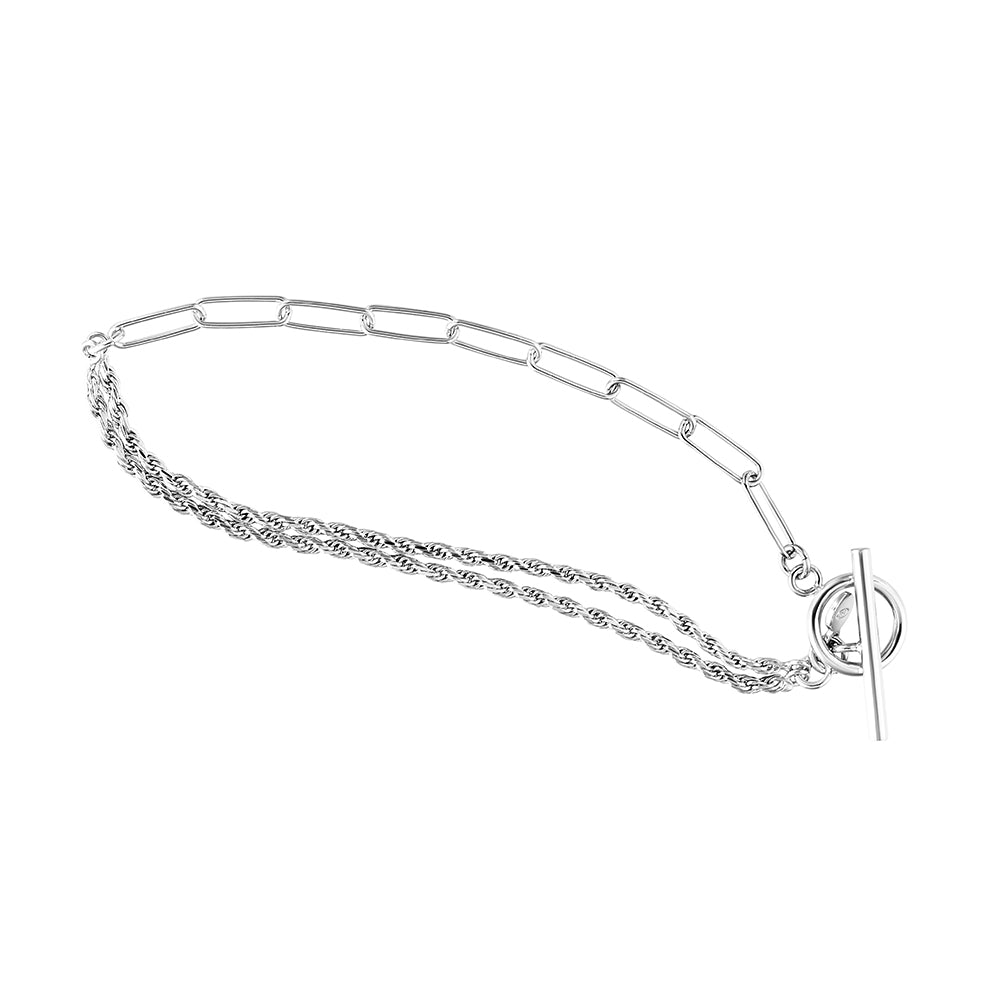 Sterling Silver Paperclip Bracelet