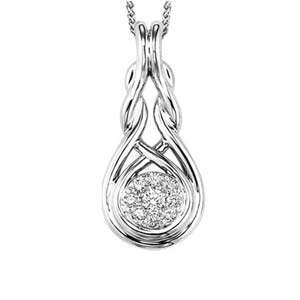 Sterling Silver Diamond Pendant