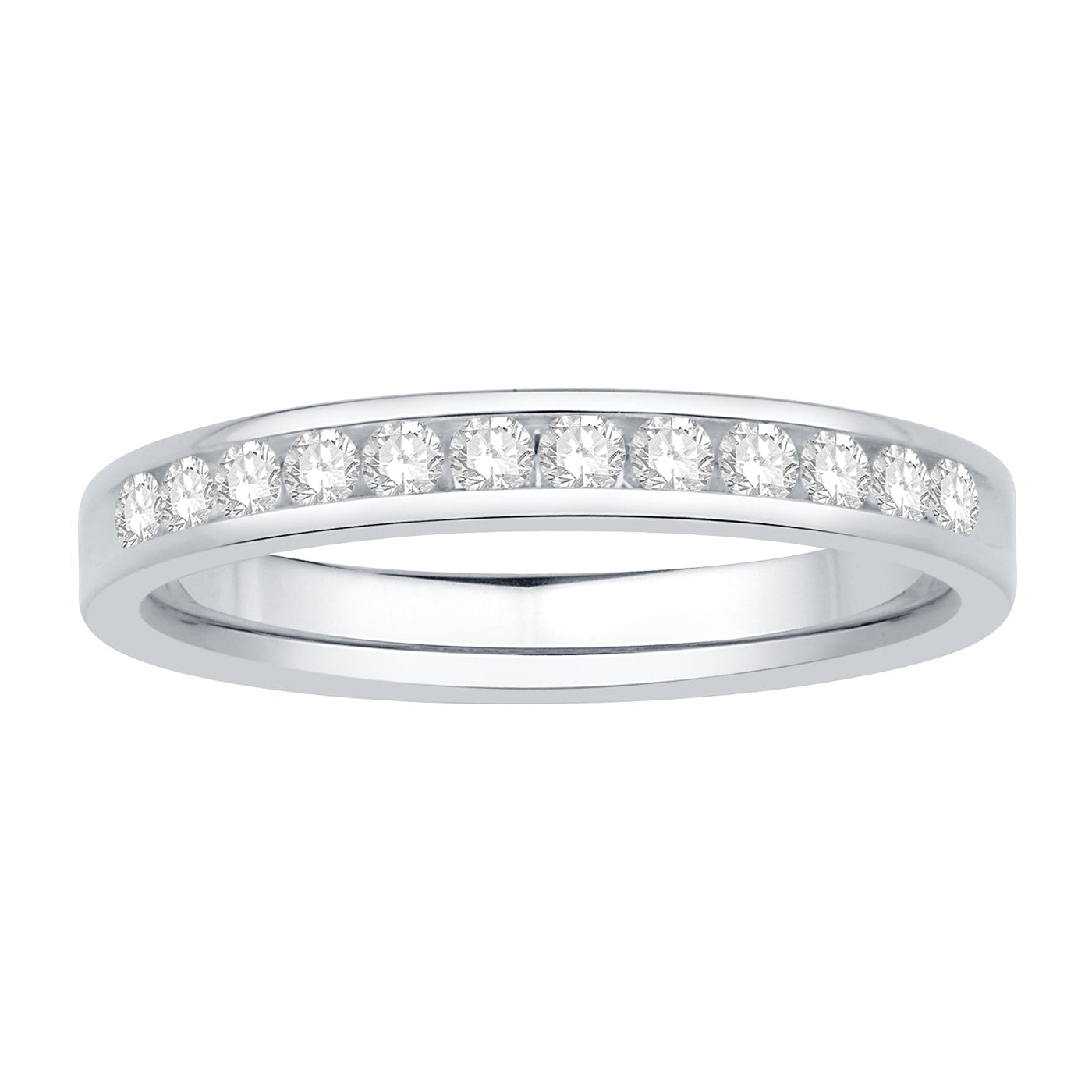 14K White Gold Diamond Wedding Ring (1/3ctw)