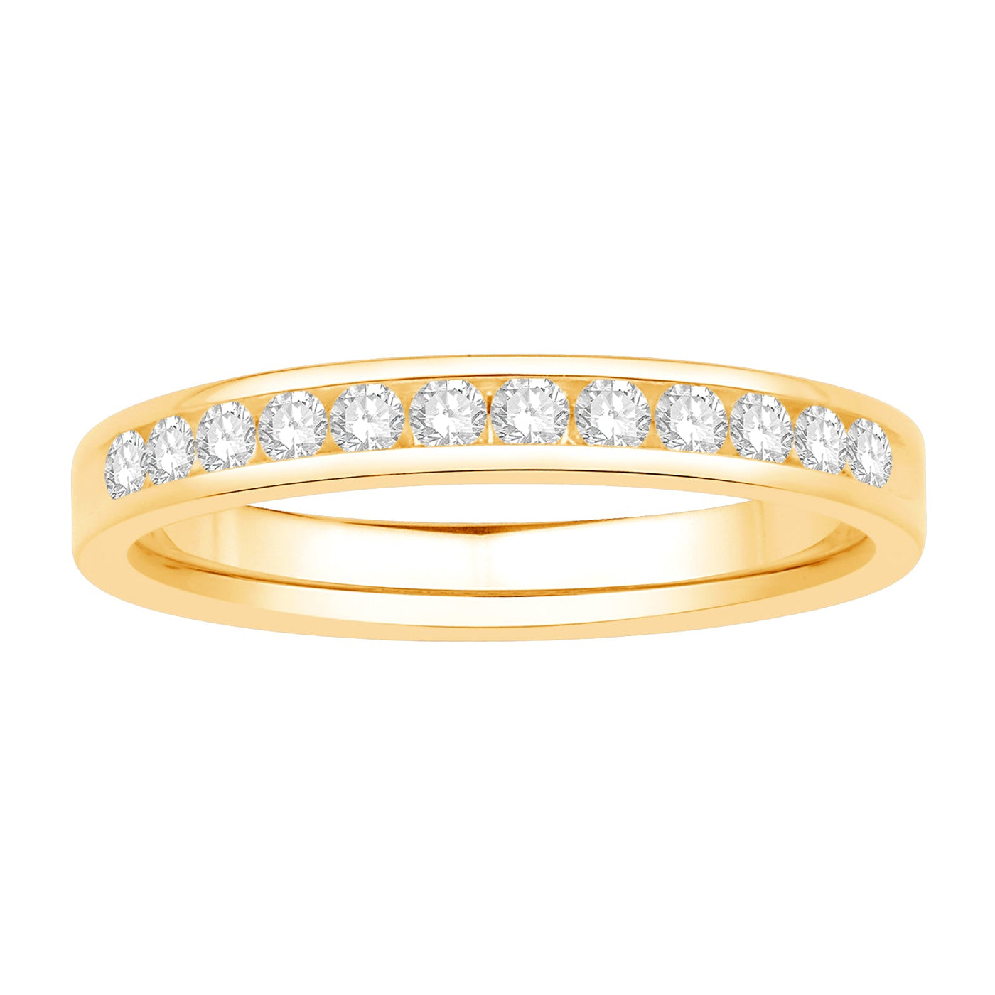 14K Yellow Gold Diamond Wedding Ring (1/3ctw)