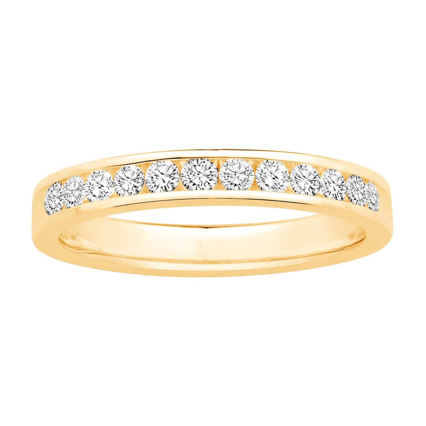 14K Yellow Gold Diamond Wedding Ring (1/2ctw)