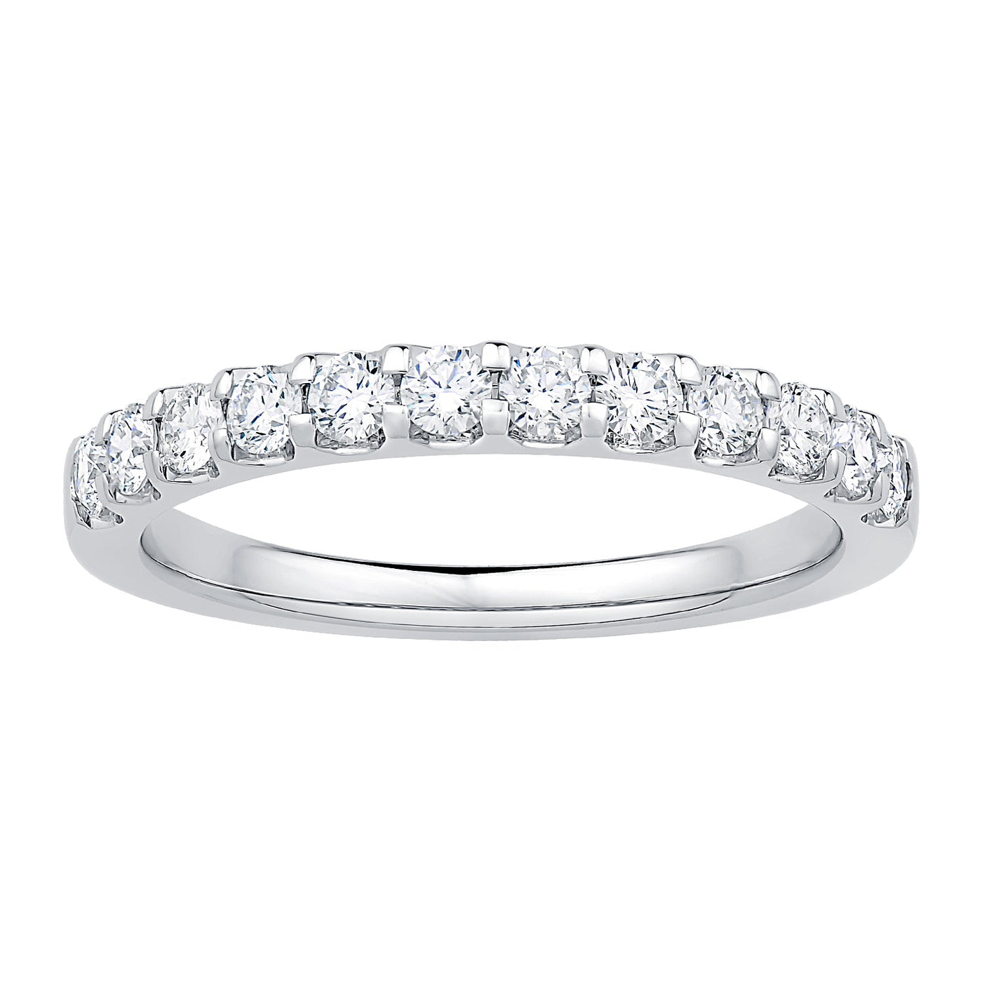 14K White Gold Diamond Wedding Ring (1/2ctw)