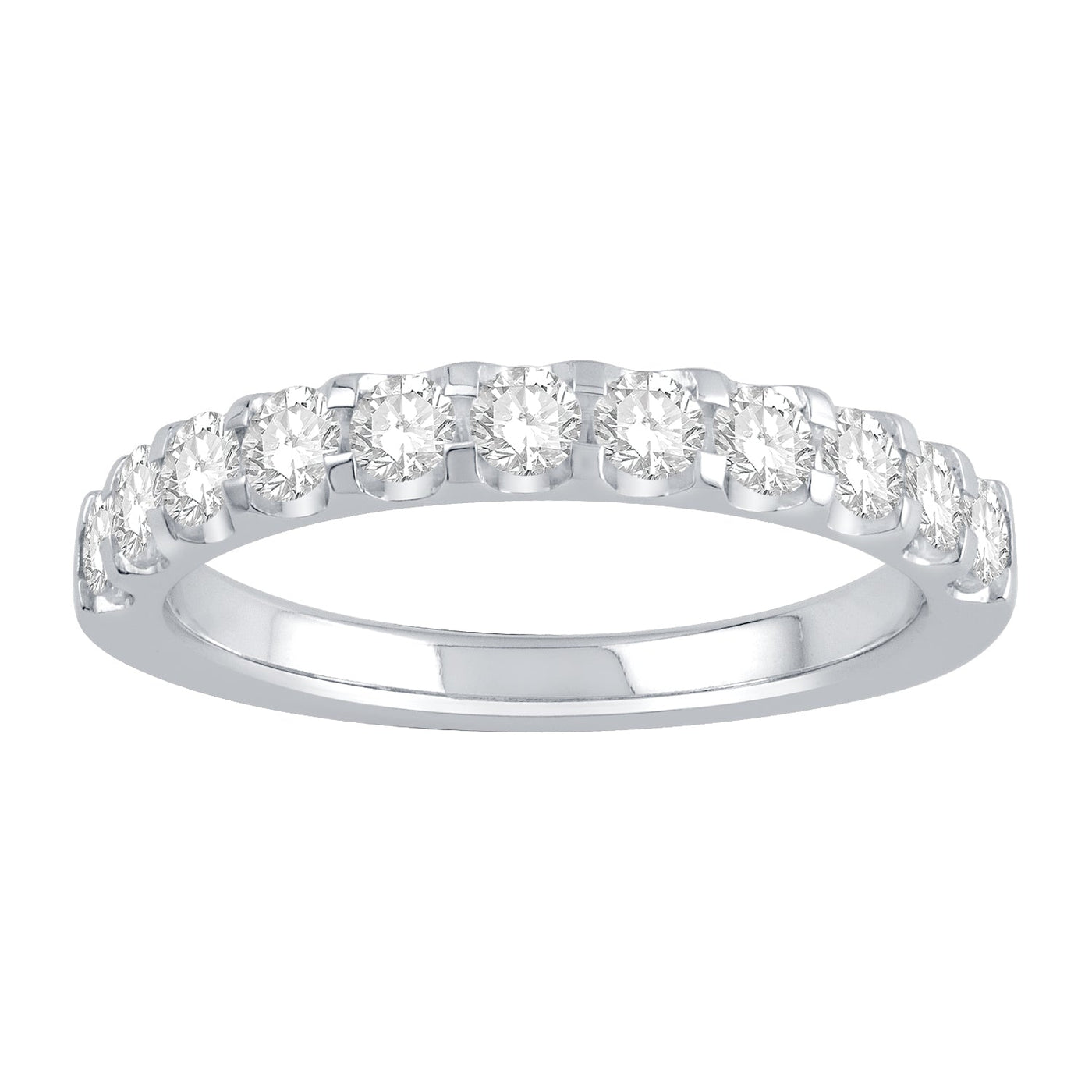 14K White Gold Diamond Wedding Ring (3/4ctw)