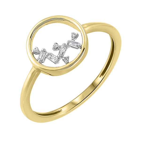 14K Yellow Gold Diamond Ring