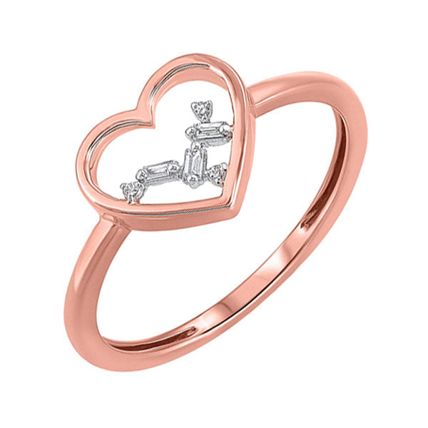 14K Rose Gold Diamond Ring