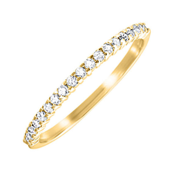 10K Yellow Gold Diamond Stackable Ring